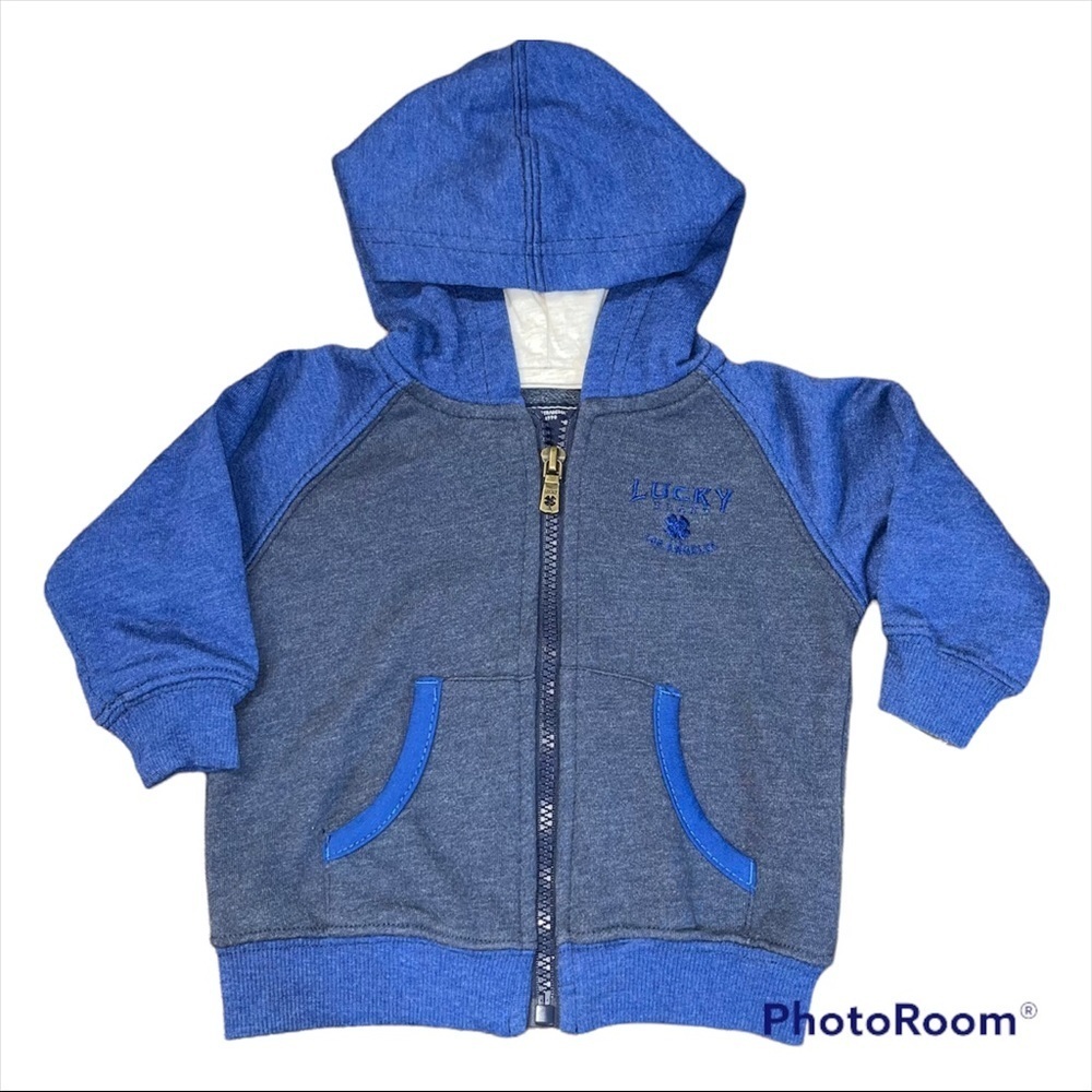 Lucky brand baby boy 12 months zip up hoodie